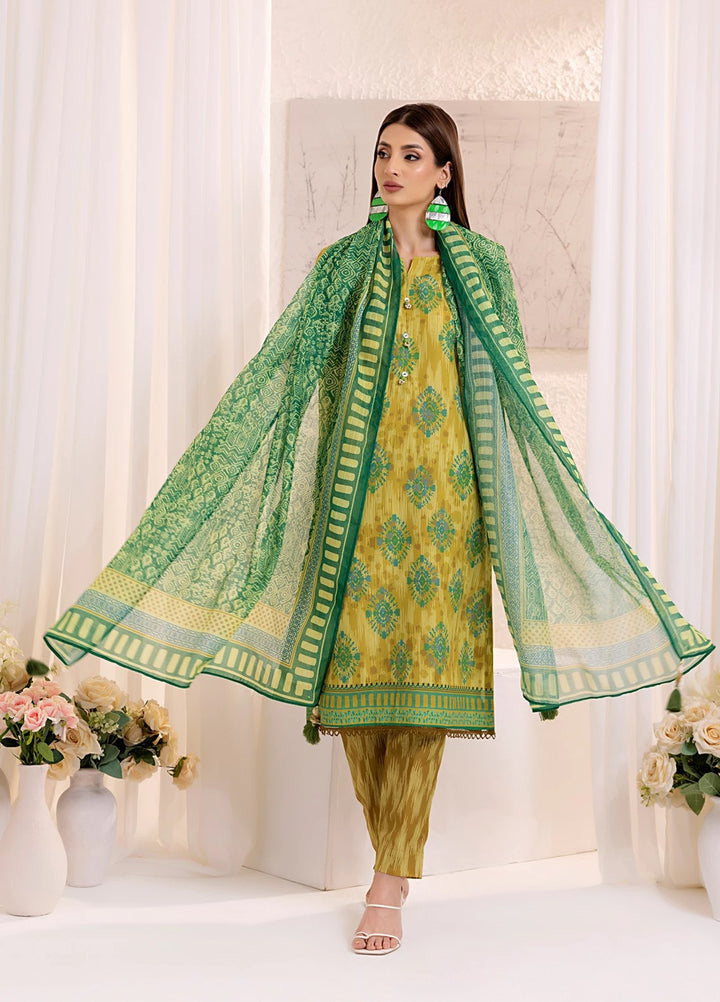 Sible by Salitex Printed Silk Lawn Suits Unstitched 3 Piece SUNS25ASI140UT - Summer Collection