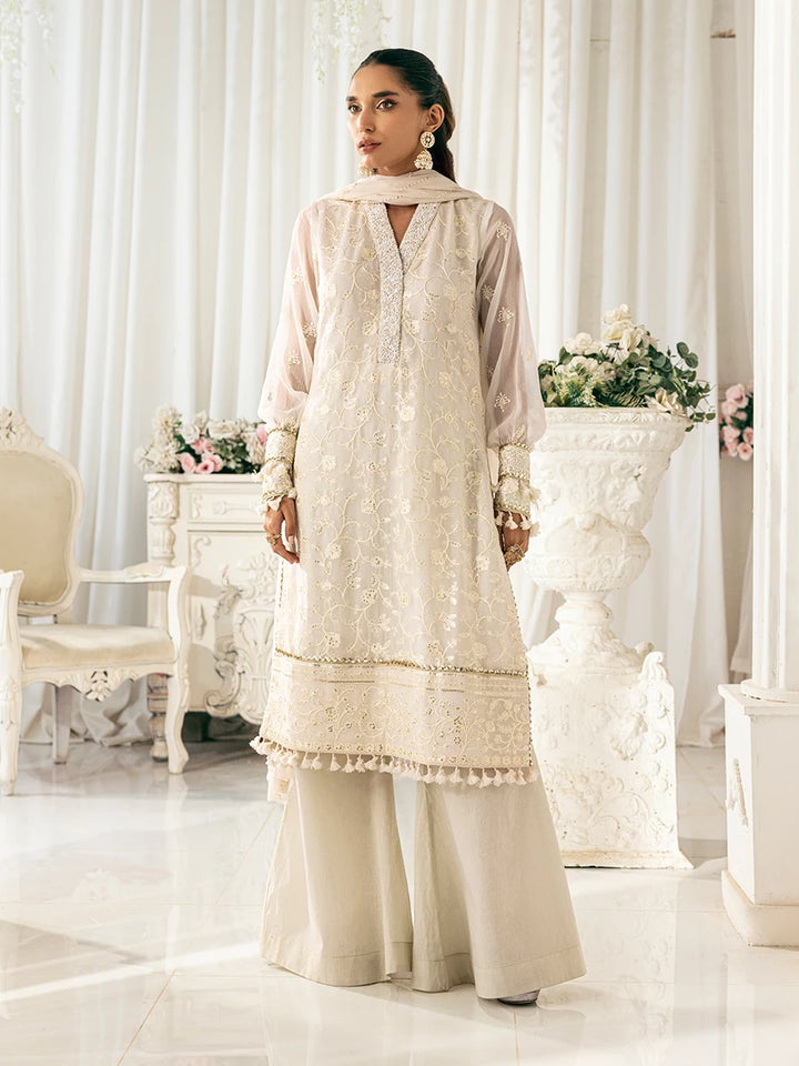 Signature by Salitex Embroidered Chiffon Suits Unstitched 3 Piece SUNS7CH031UT - Summer Collection