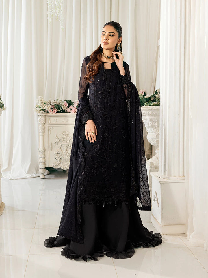 Signature by Salitex Embroidered Chiffon Suits Unstitched 3 Piece SUNS7CH048UT - Summer Collection