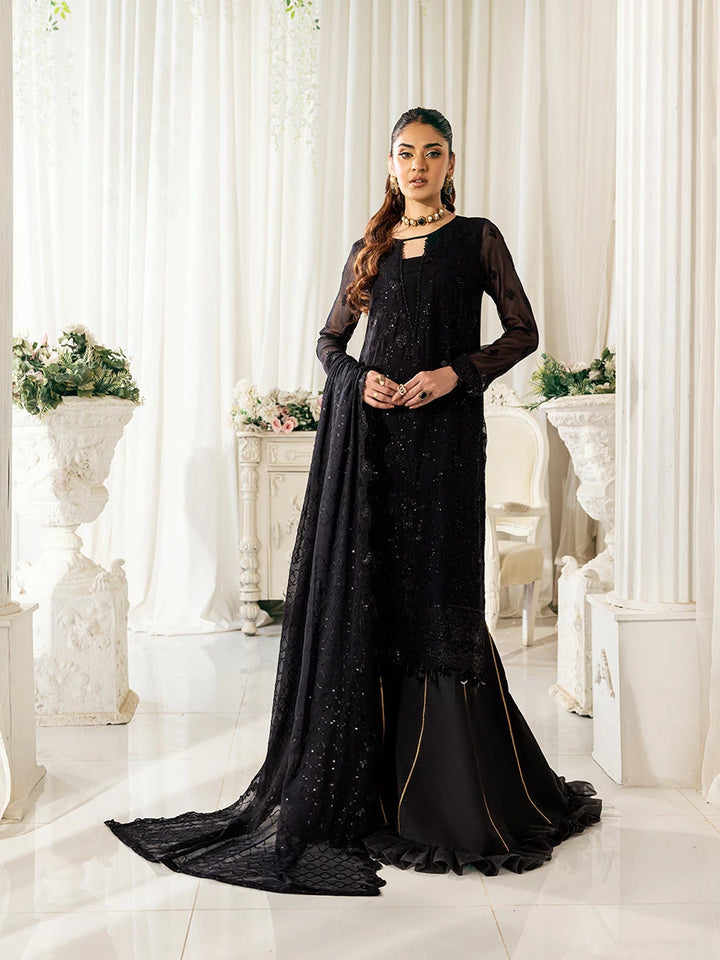 Signature by Salitex Embroidered Chiffon Suits Unstitched 3 Piece SUNS7CH048UT - Summer Collection