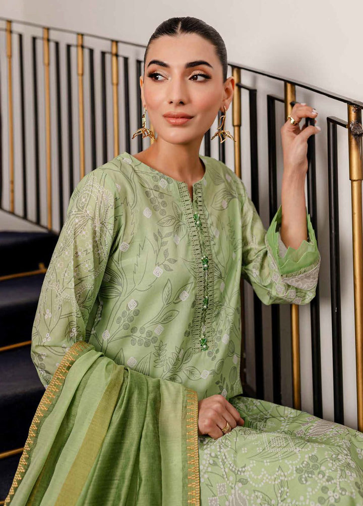 Signature Prints By Nureh Printed Lawn Suits Unstitched 3 Piece NU24PS SP-106 - Summer Collection