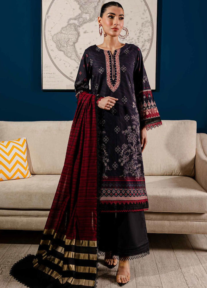 Signature Prints By Nureh Printed Lawn Suits Unstitched 3 Piece NU24PS SP-113 - Summer Collection