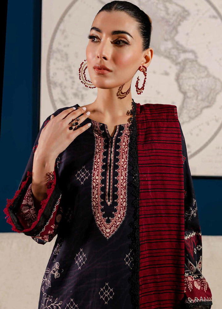 Signature Prints By Nureh Printed Lawn Suits Unstitched 3 Piece NU24PS SP-113 - Summer Collection