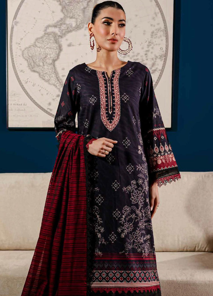 Signature Prints By Nureh Printed Lawn Suits Unstitched 3 Piece NU24PS SP-113 - Summer Collection