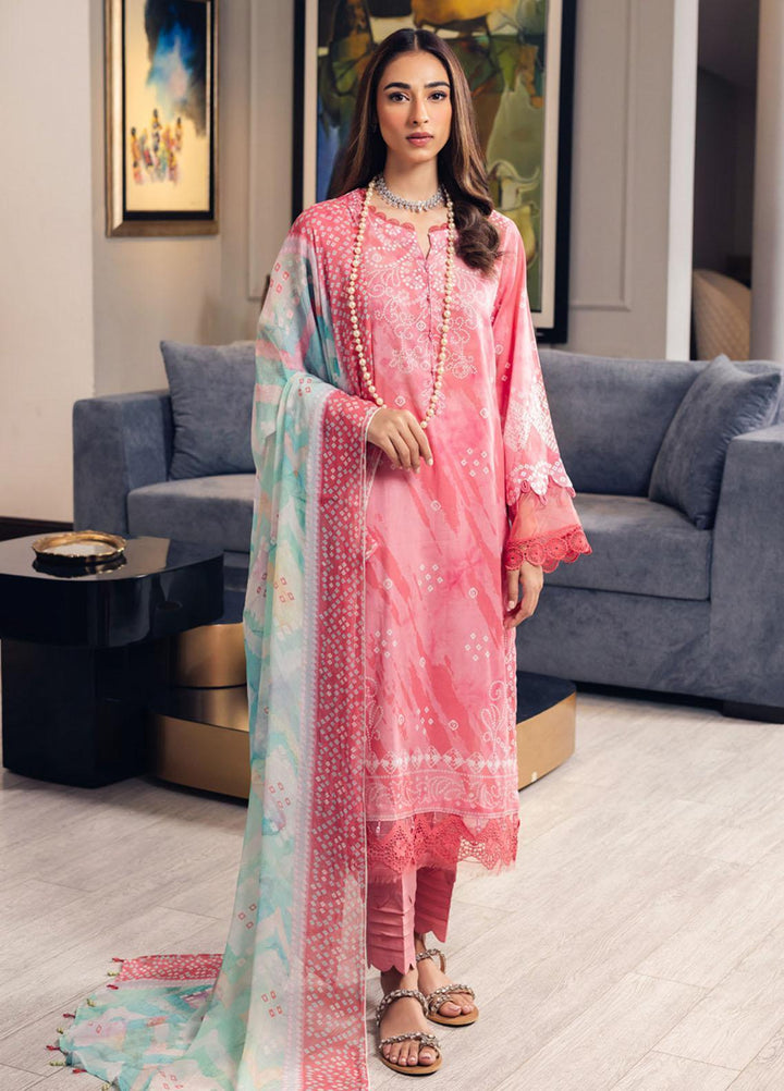 Signature Prints By Nureh Printed Lawn Suits Unstitched 3 Piece NU23SPR-V5 SP-59 - Summer Collection