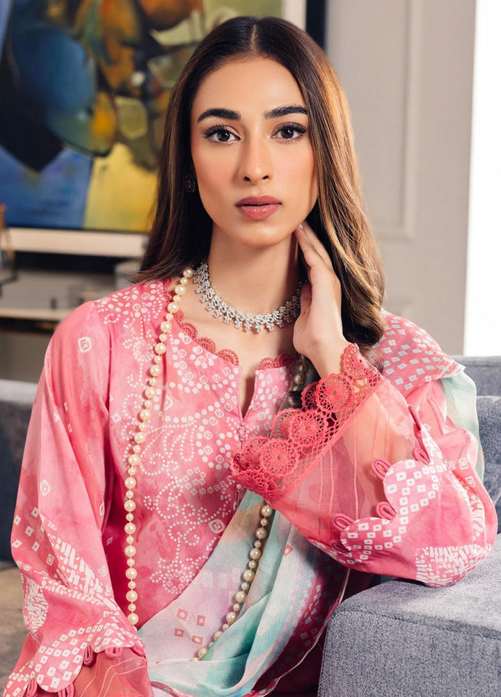 Signature Prints By Nureh Printed Lawn Suits Unstitched 3 Piece NU23SPR-V5 SP-59 - Summer Collection
