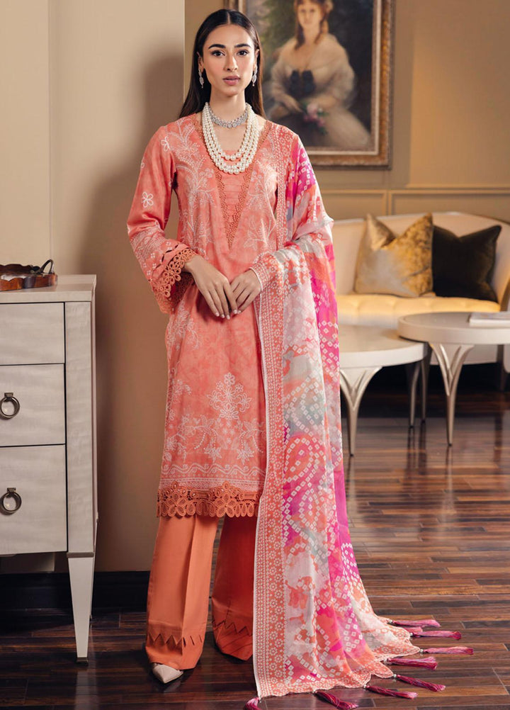 Signature Prints By Nureh Printed Lawn Suits Unstitched 3 Piece NU23SPR-V5 SP-66 - Summer Collection