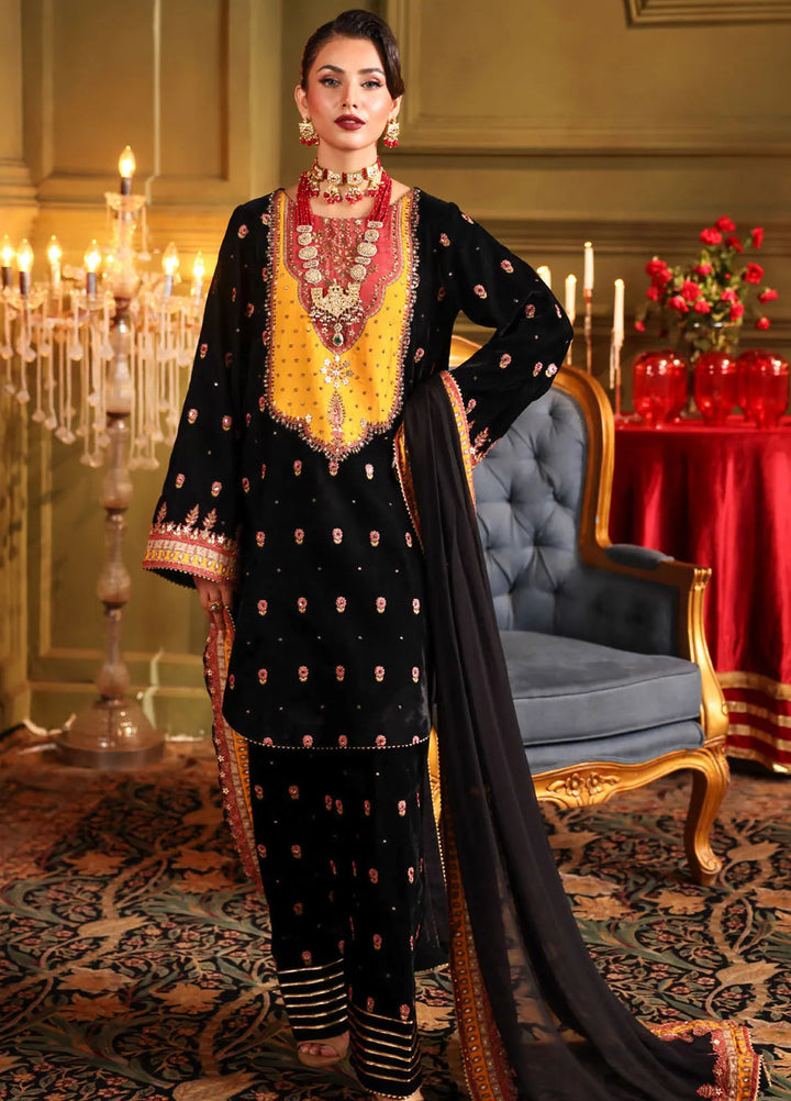 Signora by Charizma Embroidered Velvet Suits Unstitched 3 Piece CRZ24SG CVT4-14 - Winter Collection