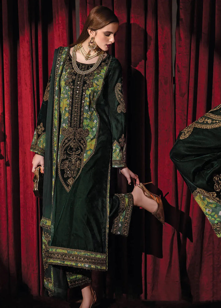 Signora by Charizma Embroidered Velvet Suits Unstitched 3 Piece CRZ24SV CVT4-03 - Festive Collection