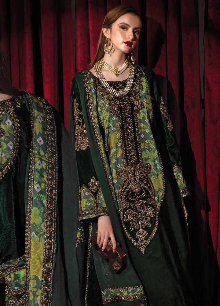 Signora by Charizma Embroidered Velvet Suits Unstitched 3 Piece CRZ24SV CVT4-03 - Festive Collection
