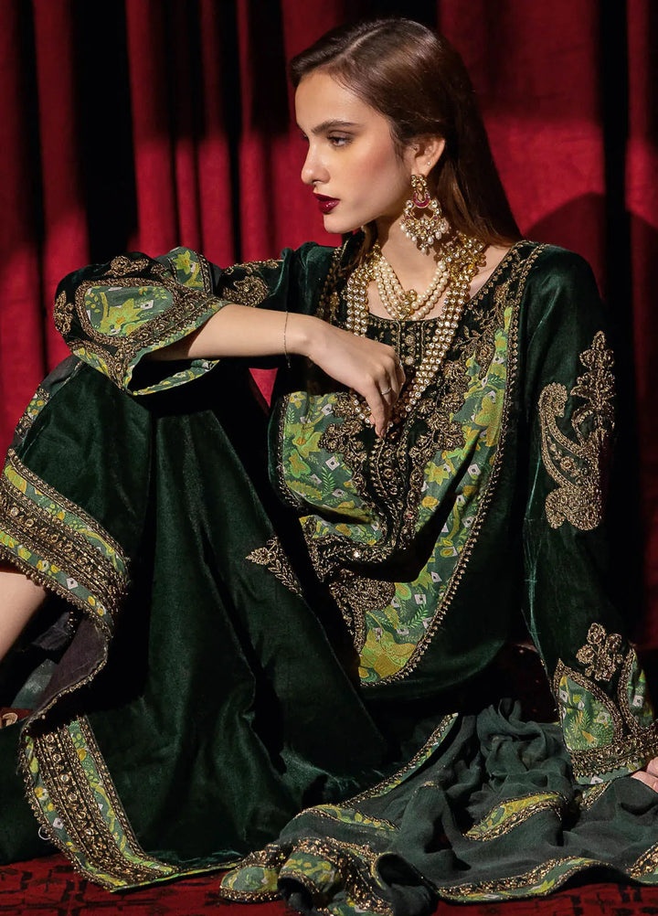Signora by Charizma Embroidered Velvet Suits Unstitched 3 Piece CRZ24SV CVT4-03 - Festive Collection