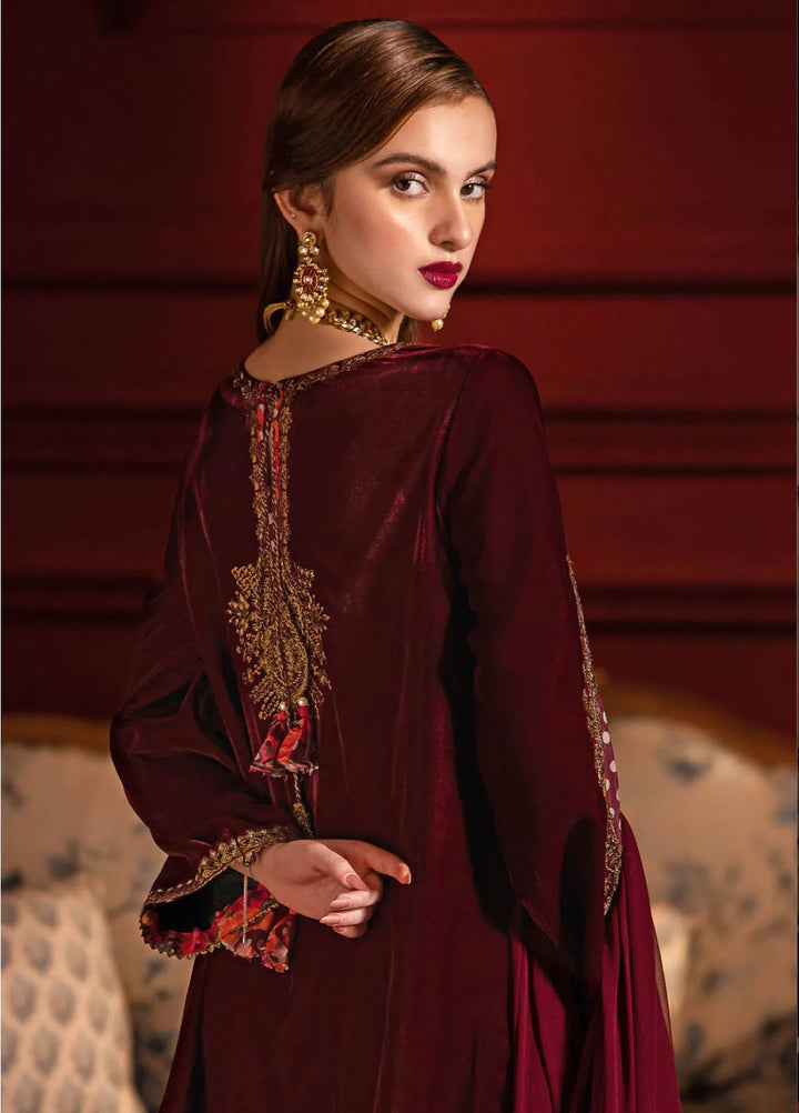 Signora by Charizma Embroidered Velvet Suits Unstitched 3 Piece CRZ24SV CVT4-06 - Festive Collection