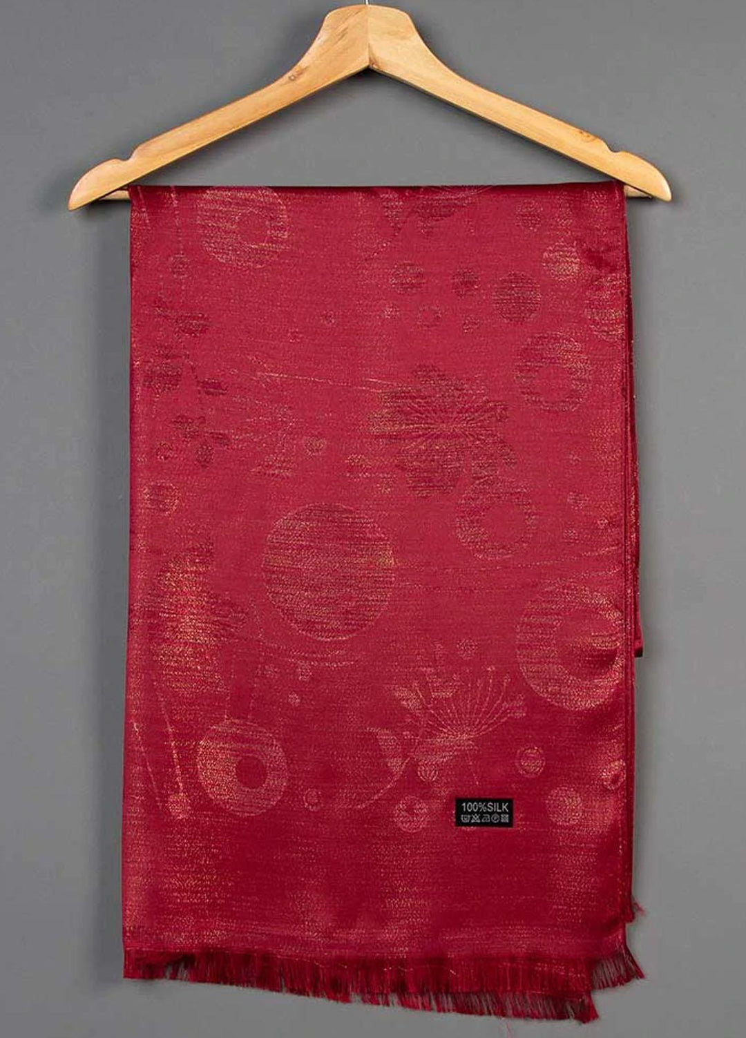 Abaya pk Silk Hijab ABA22SH Maroon Sheen Hijab - Pashmina Hijabs
