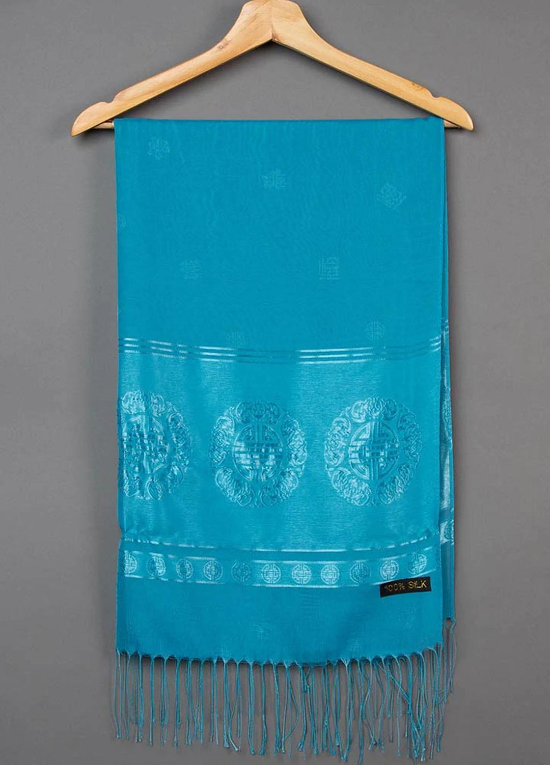 Abaya pk Silk Hijab ABA22SH Meridian Aqua Hijab - Pashmina Hijabs