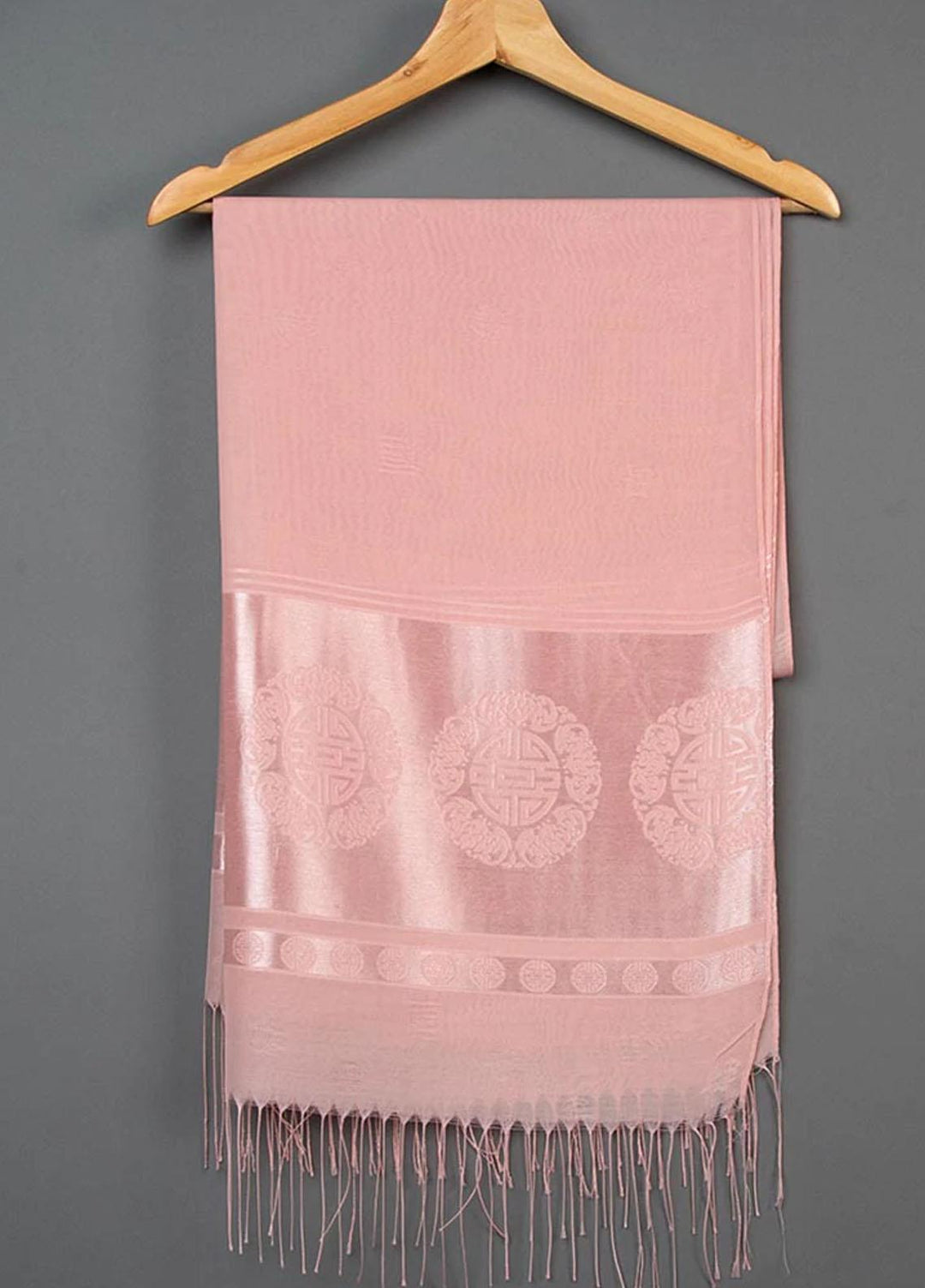 Abaya pk Silk Hijab ABA22SH Meridian Light Pink Hijab - Pashmina Hijabs