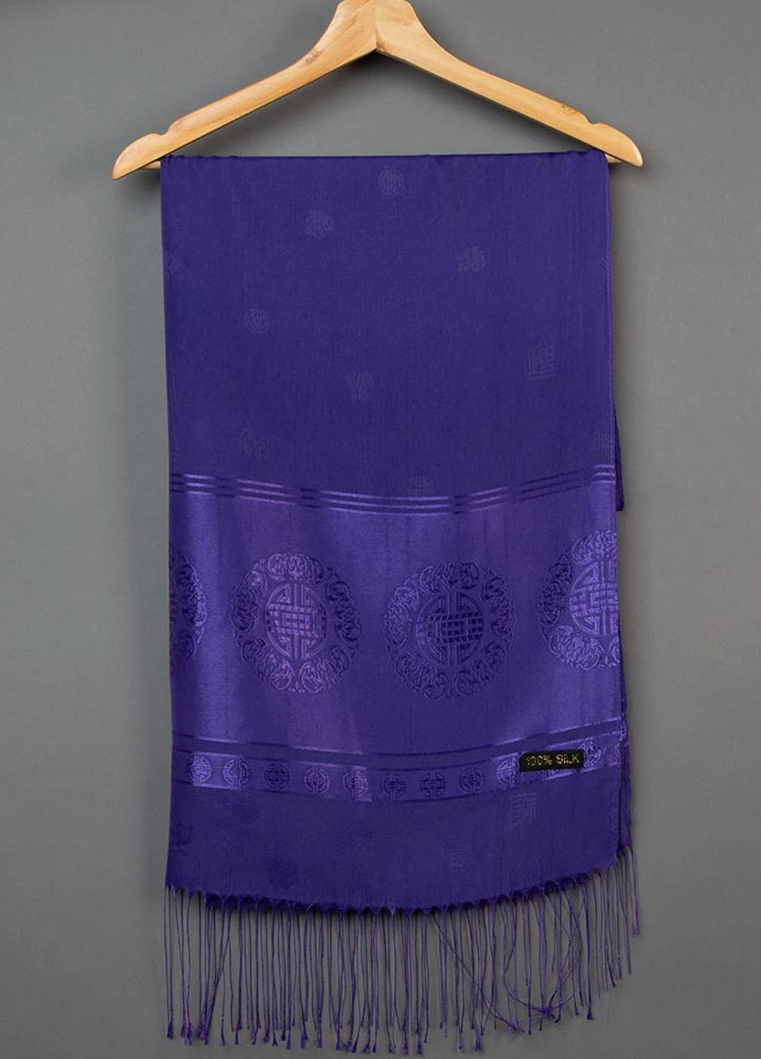 Abaya pk Silk Hijab ABA22SH Meridian Purple Hijab - Pashmina Hijabs