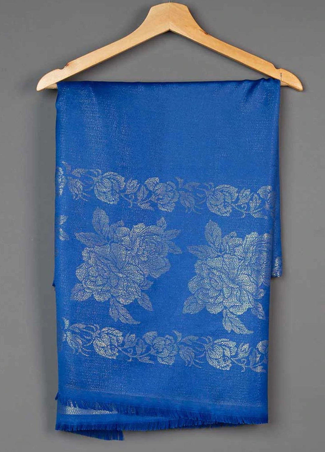 Abaya pk Silk Hijab ABA22SH Royal Blue Festive Hijab - Pashmina Hijabs