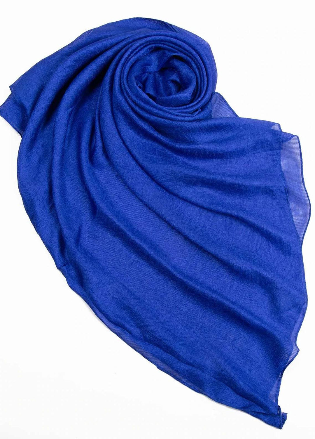 Abaya pk Silk Hijab ABA22SH Royal Blue Tulle Hijab - Pashmina Hijabs
