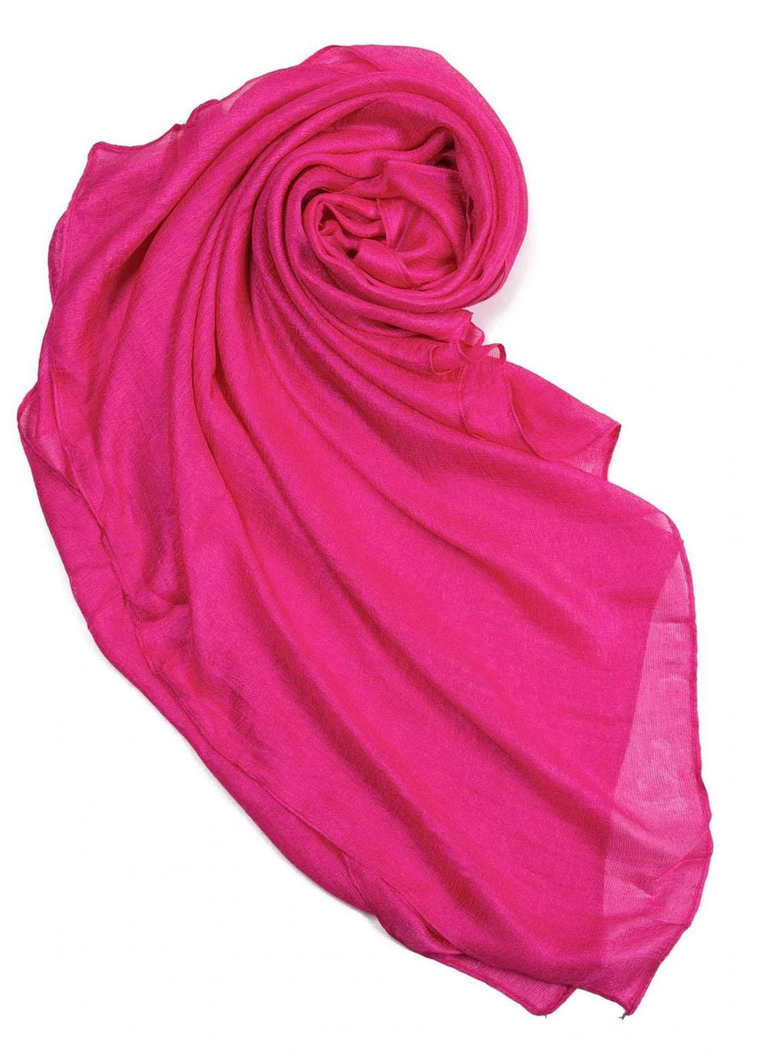 Abaya pk Silk Hijab ABA22SH Shocking Pink Tulle Hijab - Pashmina Hijabs