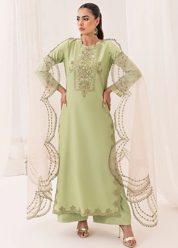 Silk Ivy by Jamnii Pret Embroidered Silk 3 Piece Suit Serene