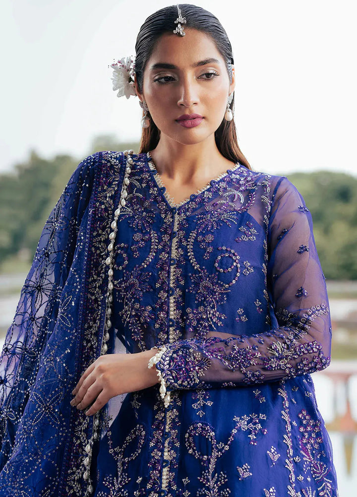 Silsila by Saad Shaikh Embroidered Organza Suits Unstitched 4 Piece SSK24SL Onara - Festive Collection