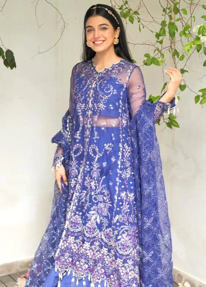 Silsila by Saad Shaikh Embroidered Organza Suits Unstitched 4 Piece SSK24SL Onara - Festive Collection