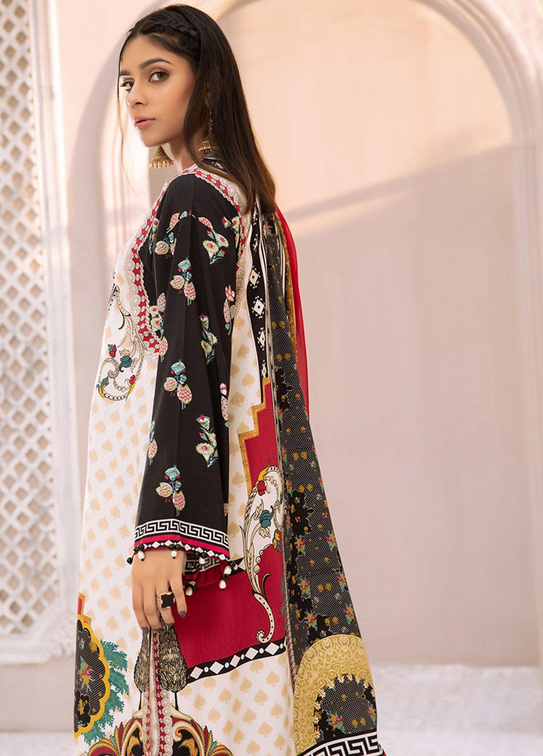 Silsila By Vitalia Embroidered Linen Suits Unstitched 3 Piece VT23S D-06 Zinnia - Festive Collection