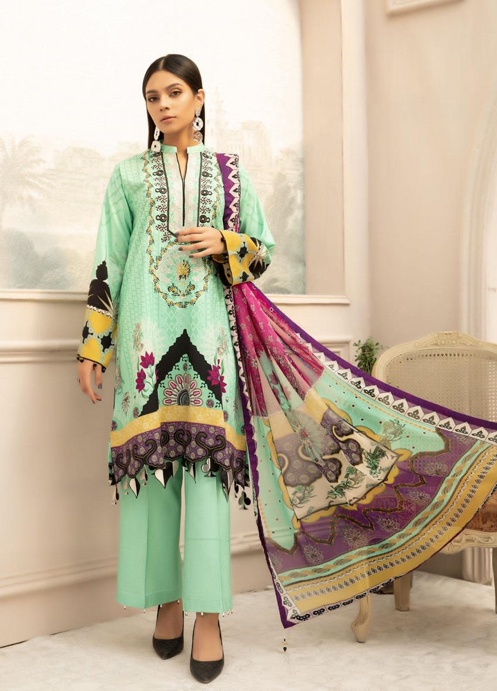 Silsila By Vitalia Embroidered Linen Suits Unstitched 3 Piece VT23S D-08 Maahe - Festive Collection