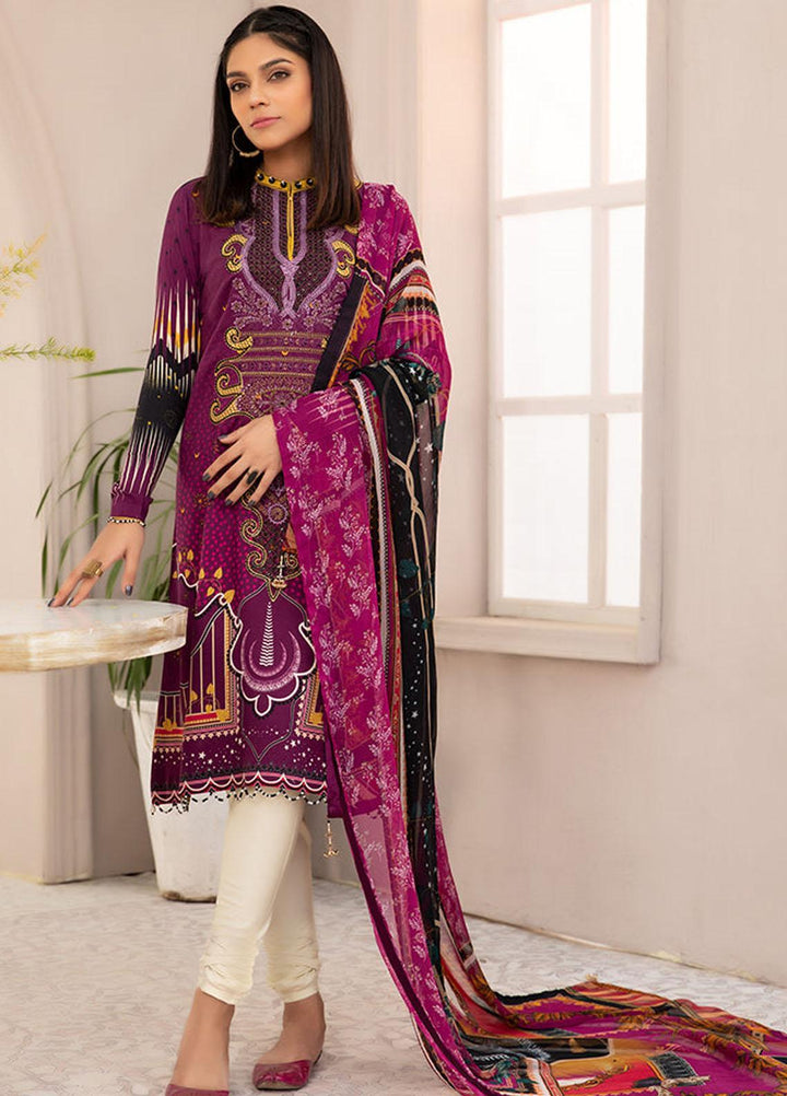Silsila By Vitalia Embroidered Linen Suits Unstitched 3 Piece VT23S D-09 Nora - Festive Collection