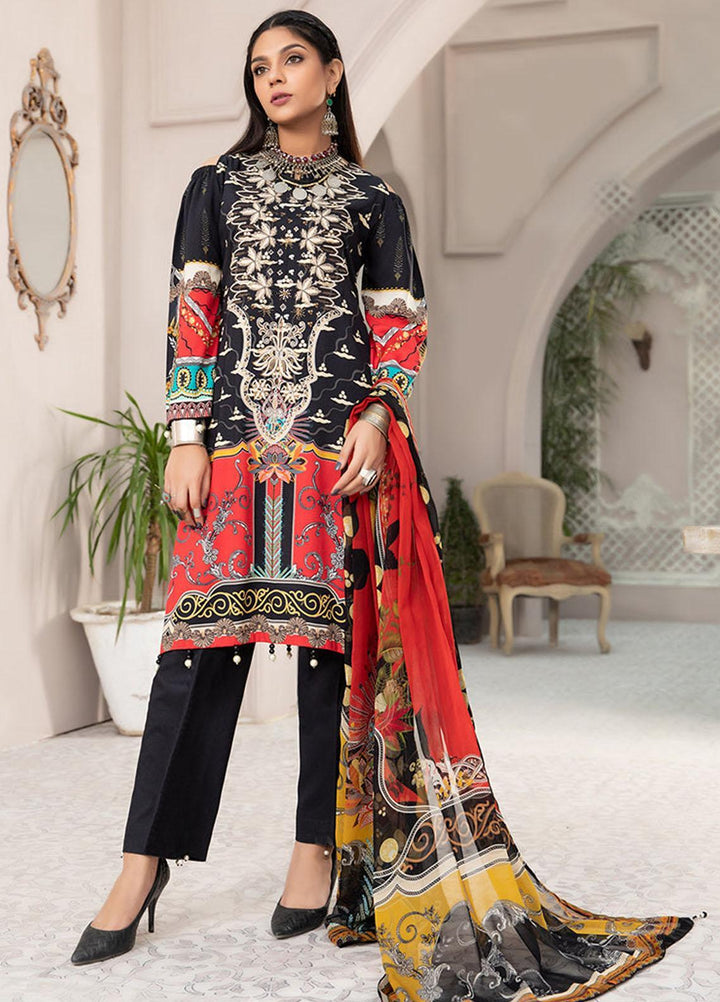 Silsila By Vitalia Embroidered Linen Suits Unstitched 3 Piece VT23S D-10 Hazel - Festive Collection