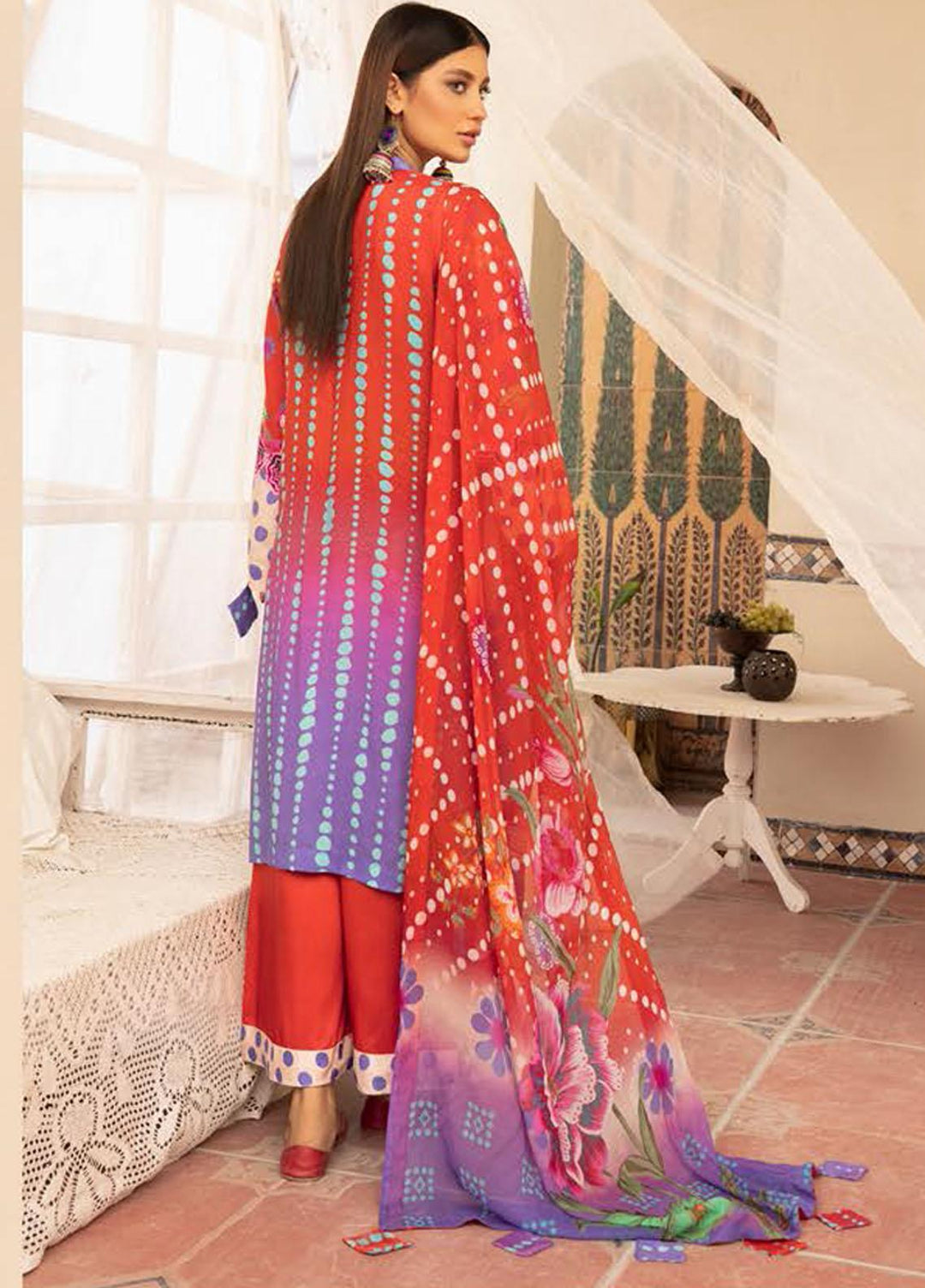 Silver Series By Riaz Arts Embroidered Viscose Suits Unstitched 3 Piece RA21SV 03 - Luxury Collection