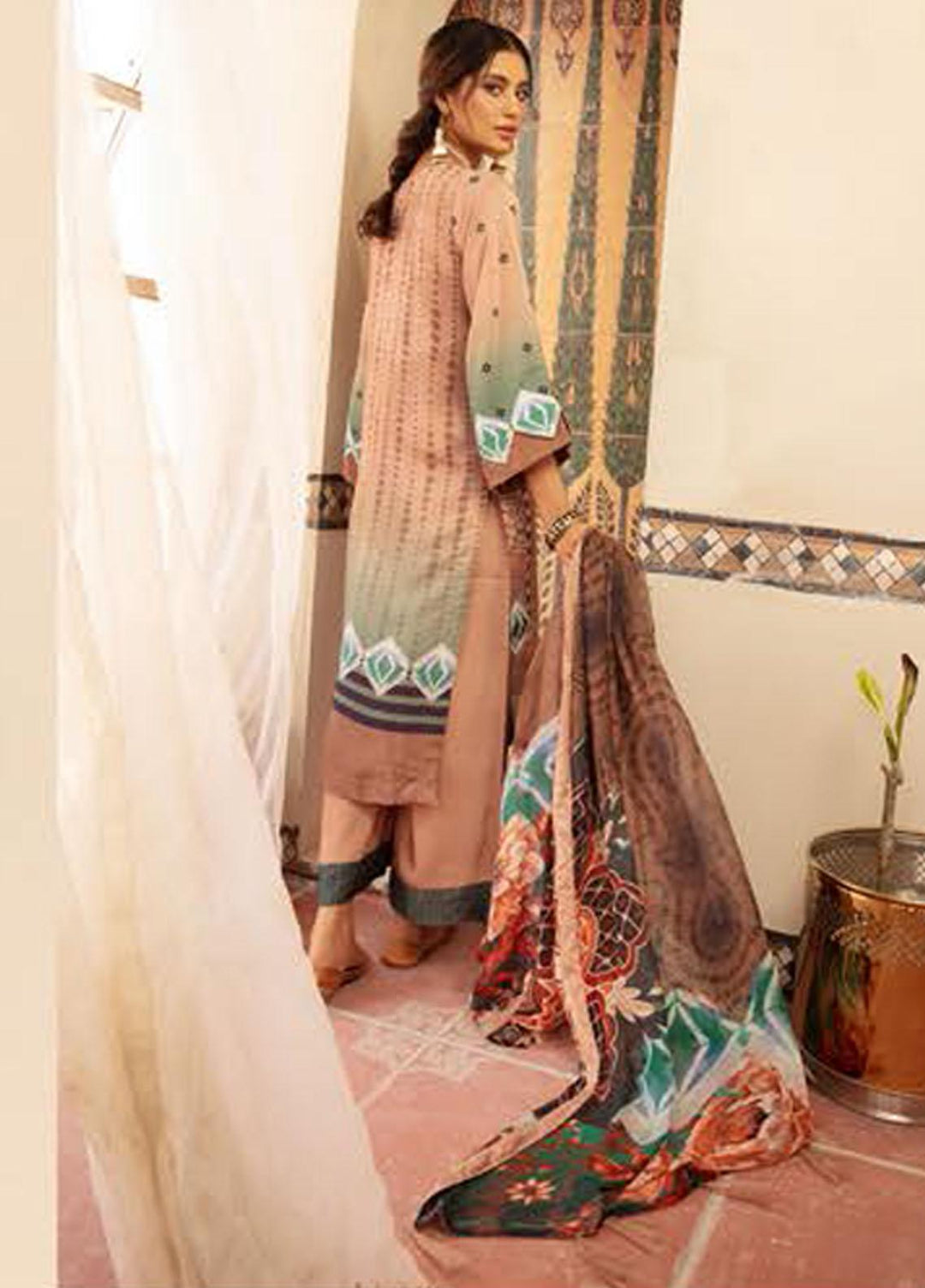 Silver Series By Riaz Arts Embroidered Viscose Suits Unstitched 3 Piece RA21SV 07 - Luxury Collection