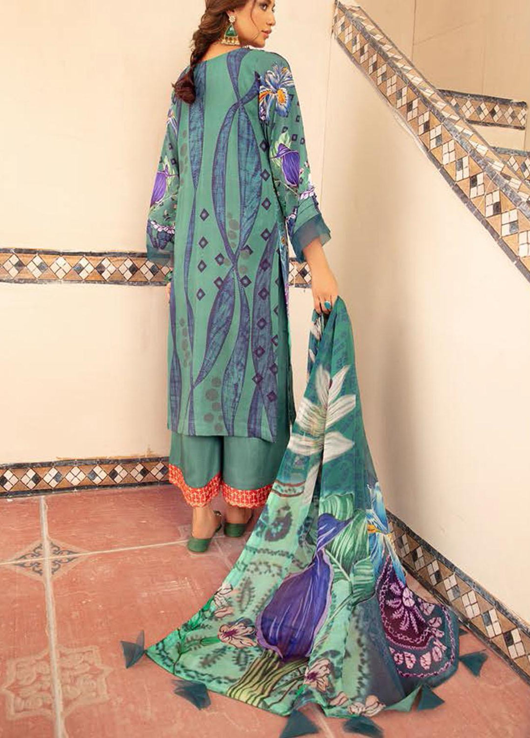 Silver Series By Riaz Arts Embroidered Viscose Suits Unstitched 3 Piece RA21SV 08 - Luxury Collection