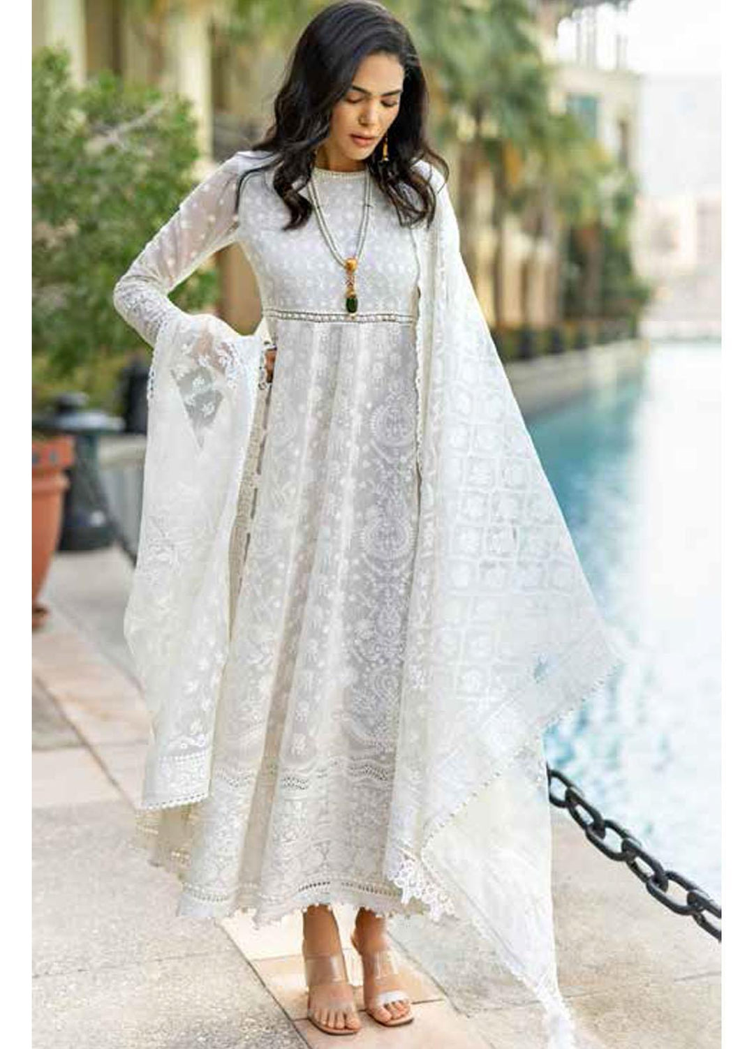 Sobia Nazir Embroidered Lawn Suits Unstitched 3 Piece SN22LL 2A - Luxury Summer Collection