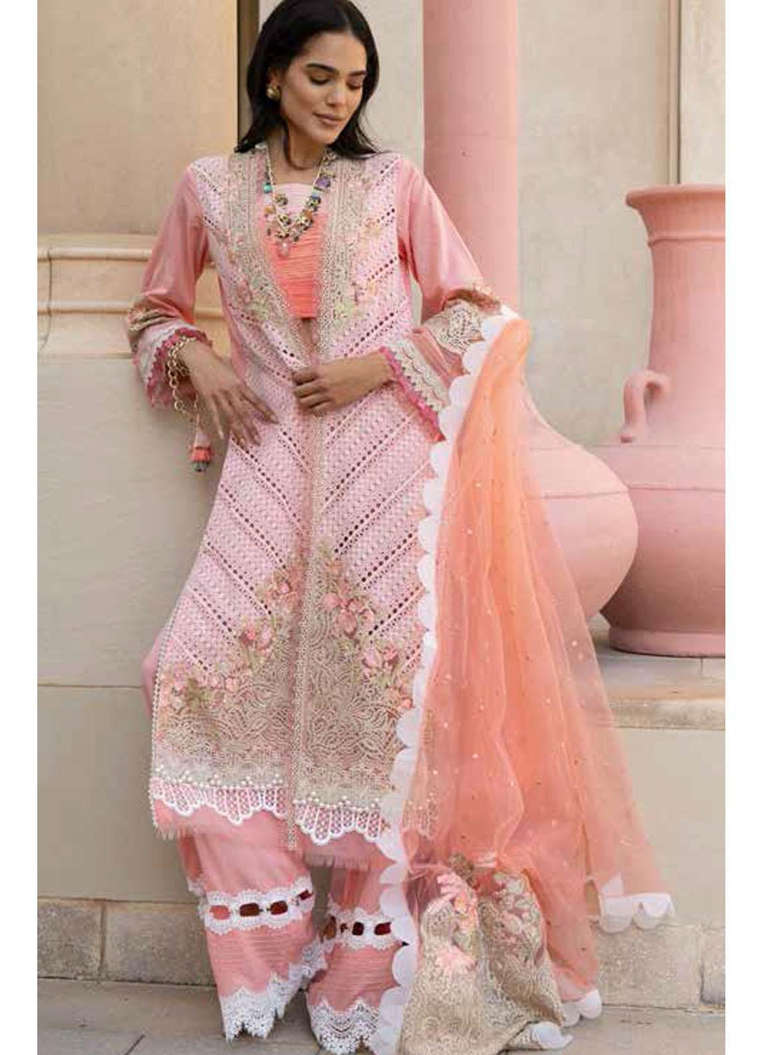 Sobia Nazir Embroidered Lawn Suits Unstitched 3 Piece SN22LL 3A - Luxury Summer Collection