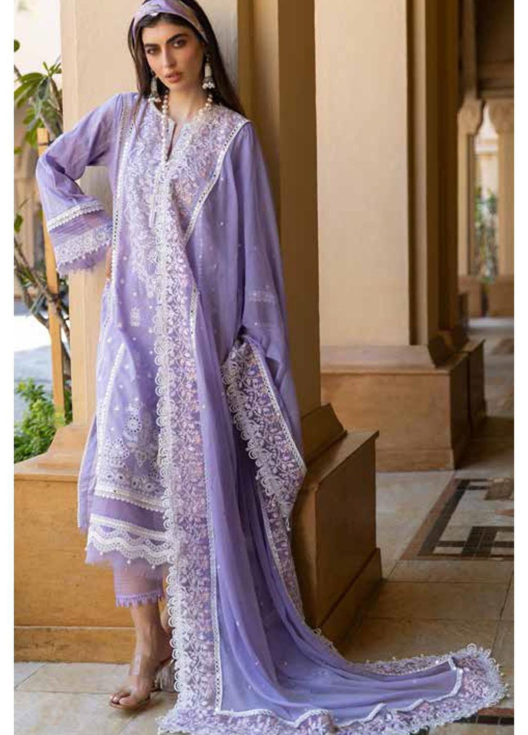 Sobia Nazir Embroidered Lawn Suits Unstitched 3 Piece SN22LL 6B - Luxury Summer Collection