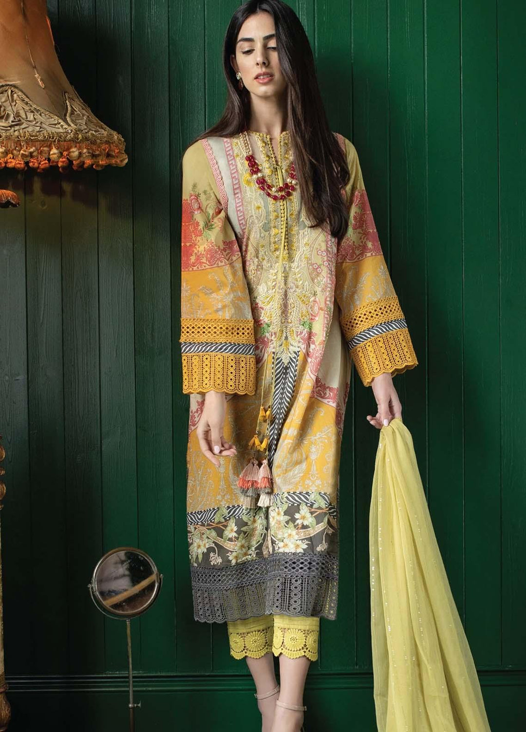 Vital By Sobia Nazir Embroidered Lawn Suits Unstitched 3 Piece SN21V 11B - Summer Collection