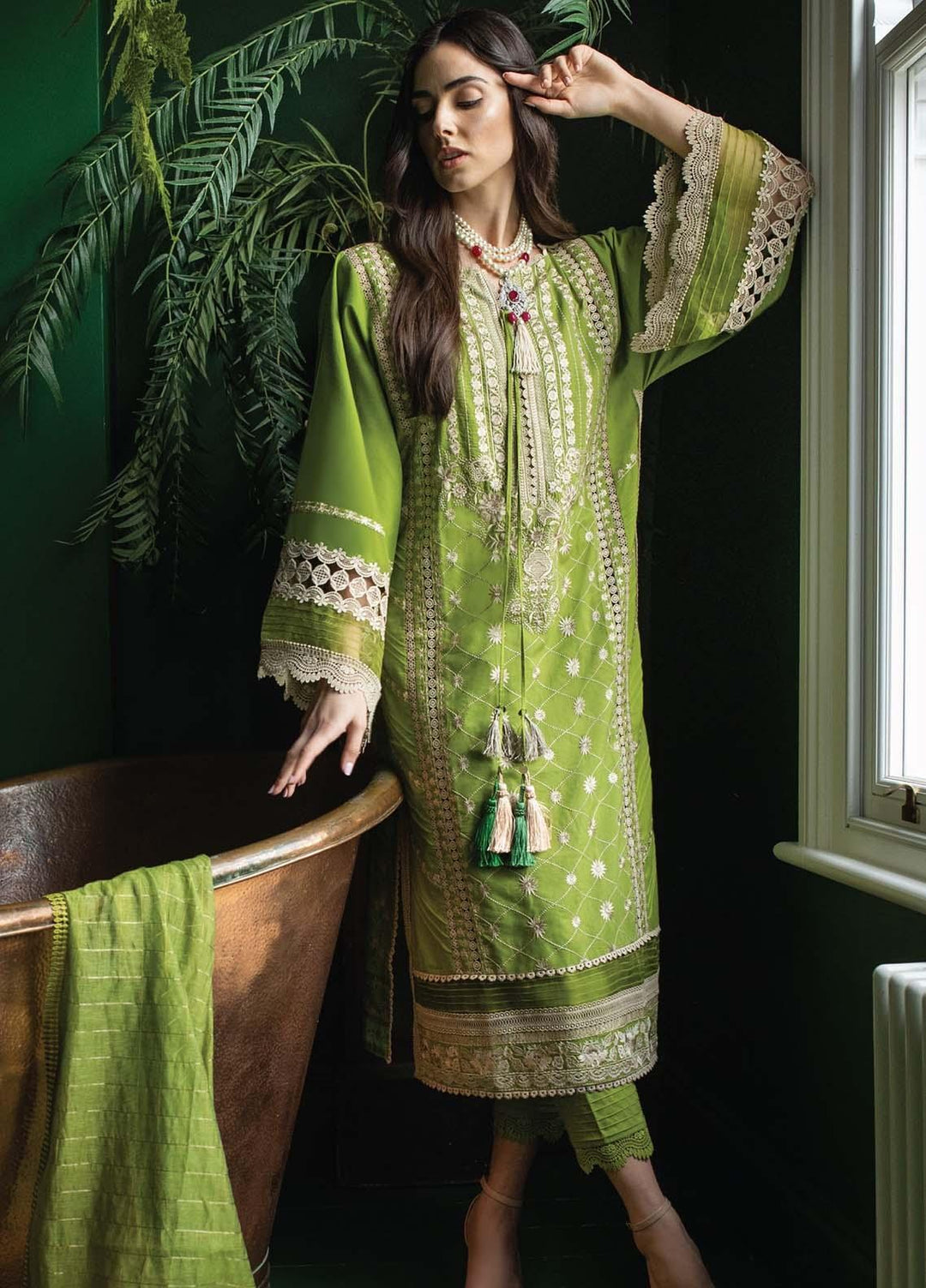 Vital By Sobia Nazir Embroidered Lawn Suits Unstitched 3 Piece SN21V 3B - Summer Collection