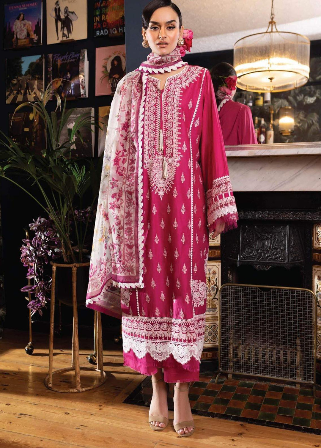 Vital Lawn By Sobia Nazir Embroidered Lawn Suits Unstitched 3 Piece SN23V 10A - Summer Collection