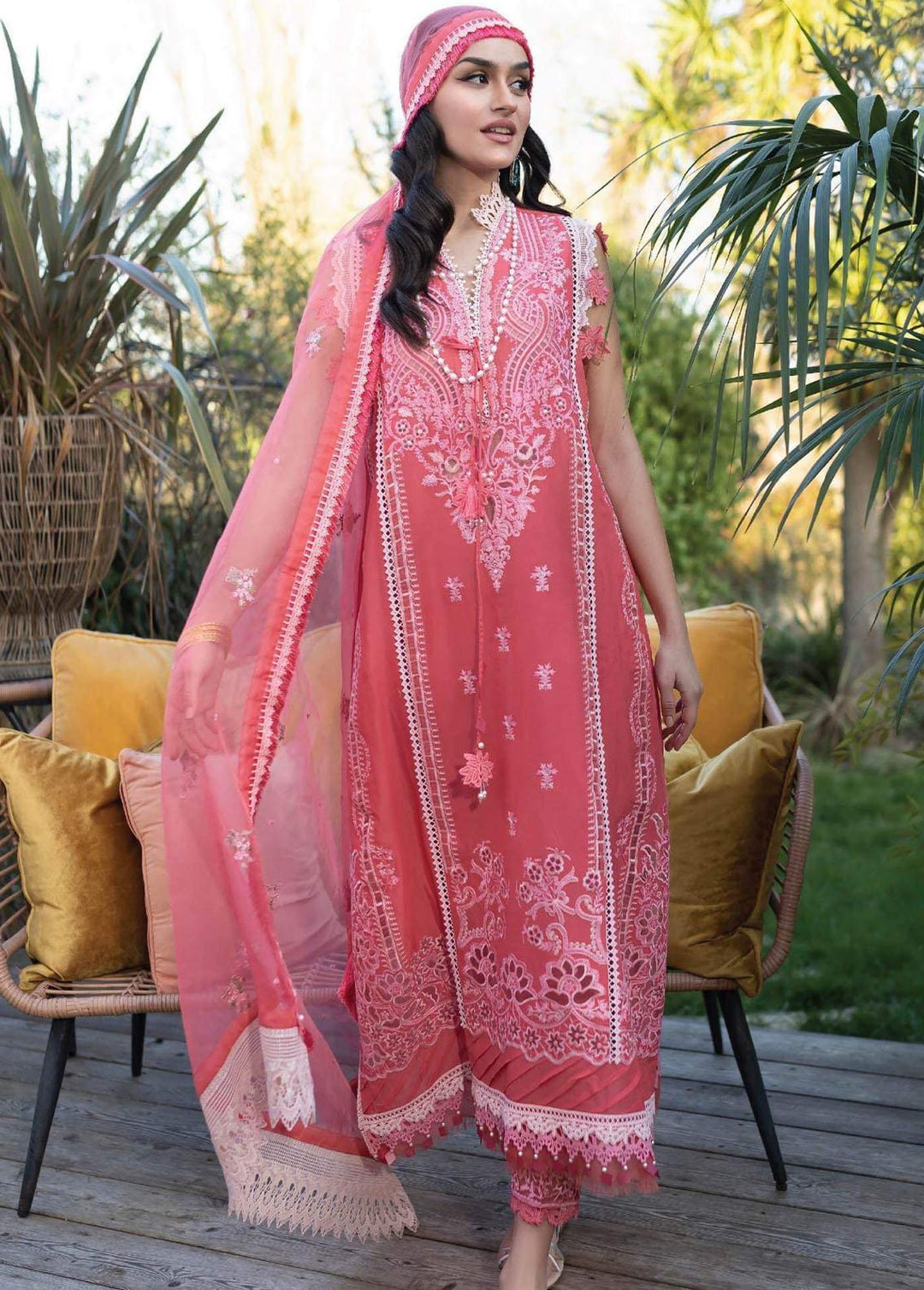 Vital Lawn By Sobia Nazir Embroidered Lawn Suits Unstitched 3 Piece SN23V 5B - Summer Collection
