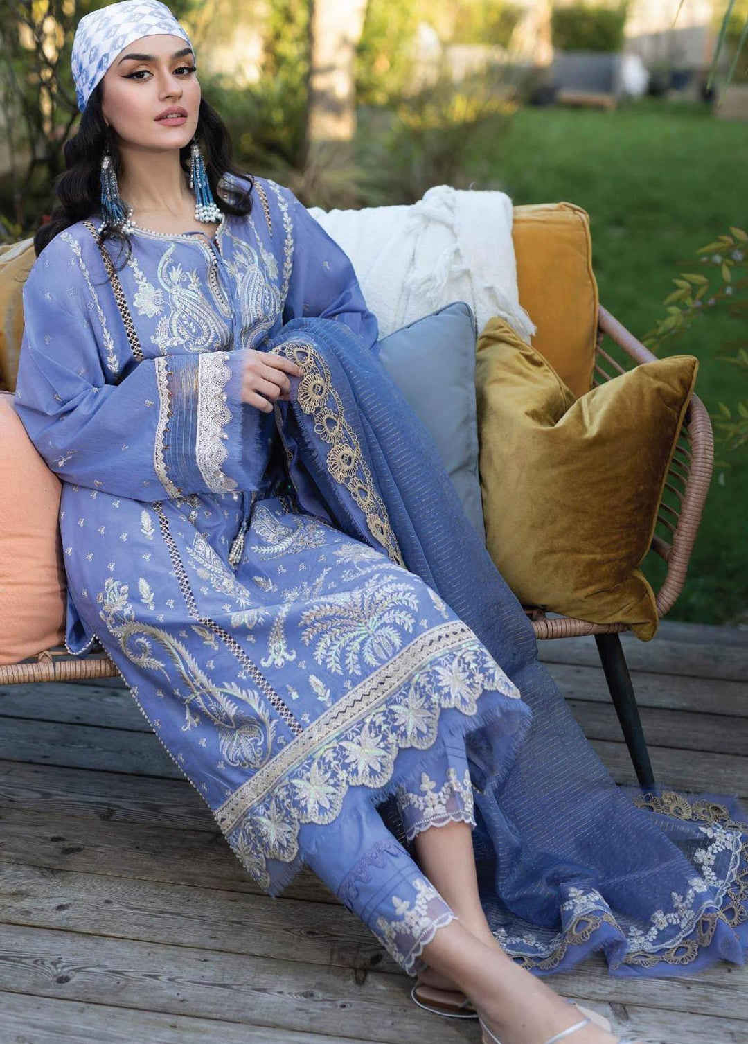 Vital Lawn By Sobia Nazir Embroidered Lawn Suits Unstitched 3 Piece SN23V 9A - Summer Collection