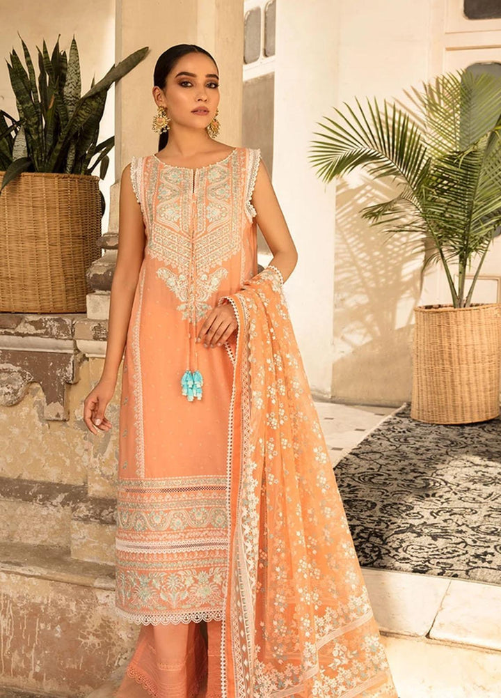 Vital By Sobia Nazir Embroidered Lawn Suits Unstitched 3 Piece SN21-V2 1A - Summer Collection
