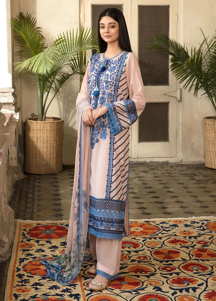 Vital By Sobia Nazir Embroidered Lawn Suits Unstitched 3 Piece SN21-V2 6B - Summer Collection