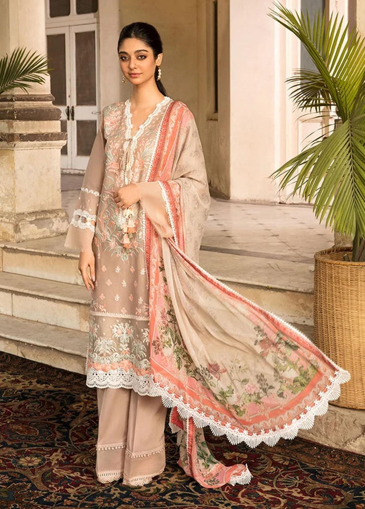 Vital By Sobia Nazir Embroidered Lawn Suits Unstitched 3 Piece SN21-V2 7A - Summer Collection