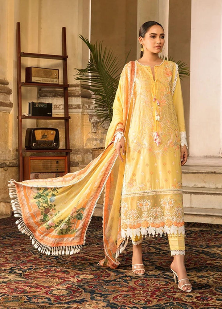 Vital By Sobia Nazir Embroidered Lawn Suits Unstitched 3 Piece SN21-V2 7B - Summer Collection