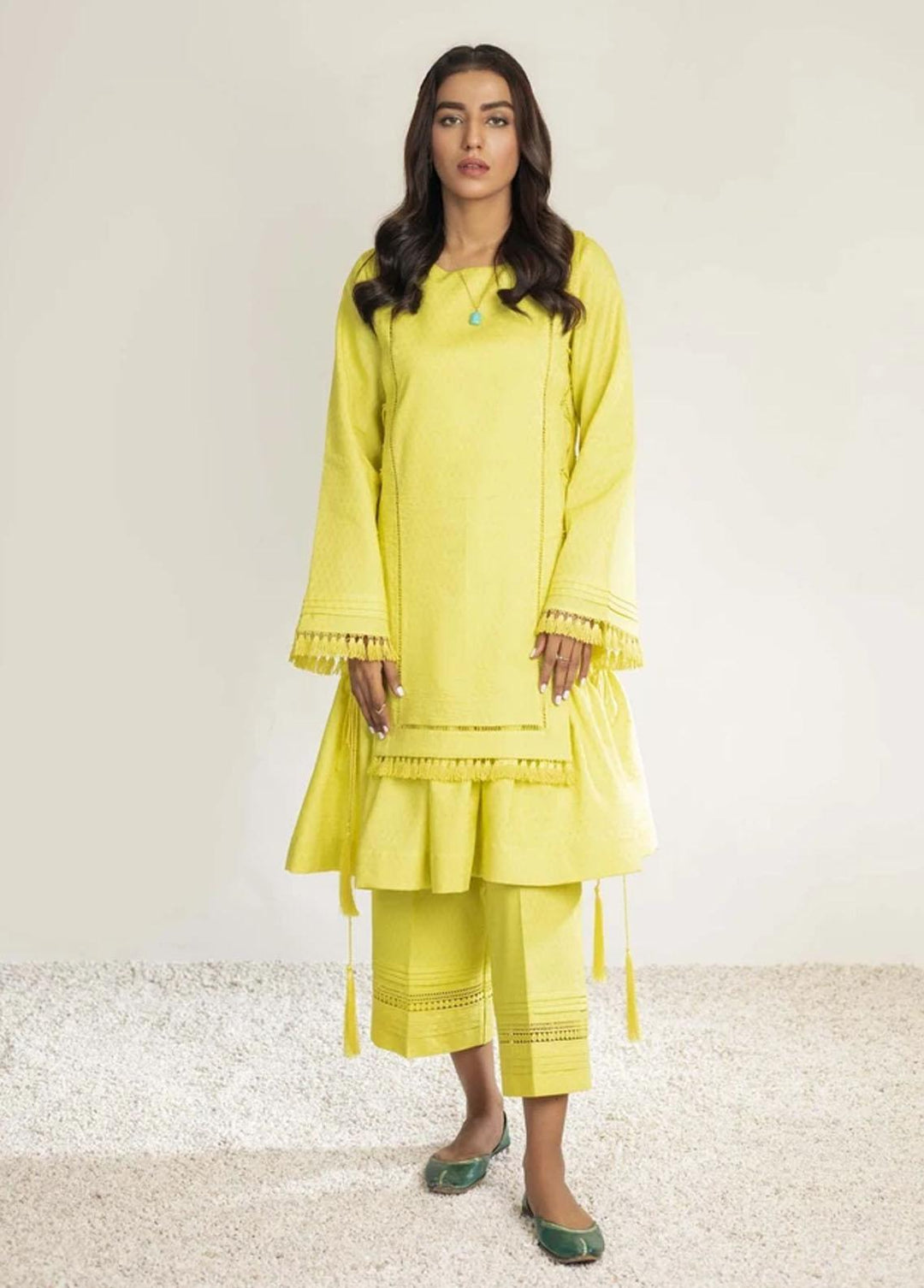 Nuriyaa Pret Casual Tropical 2 Piece NR21S Lemon