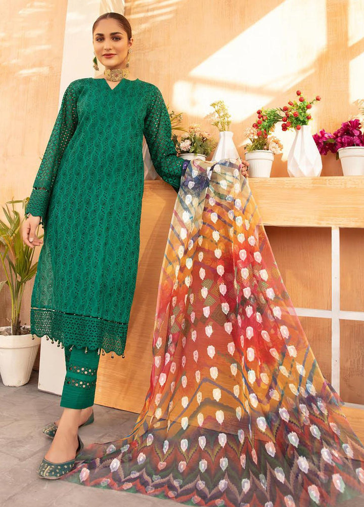 Sophia By Riaz Arts Chikankari Lawn Suits Unstitched 3 Piece RA22S 02 - Summer Collection