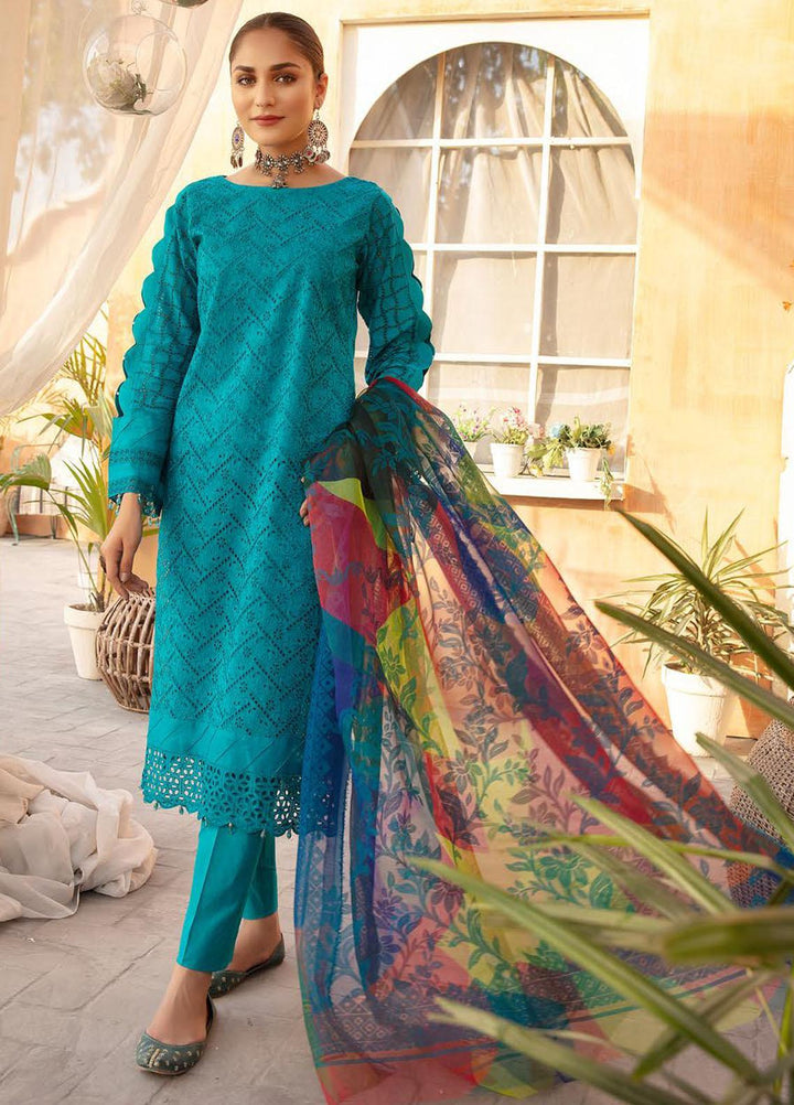 Sophia By Riaz Arts Chikankari Lawn Suits Unstitched 3 Piece RA22S 04 - Summer Collection