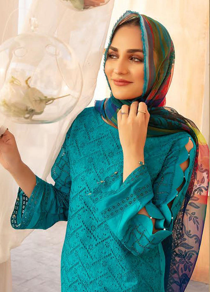 Sophia By Riaz Arts Chikankari Lawn Suits Unstitched 3 Piece RA22S 04 - Summer Collection