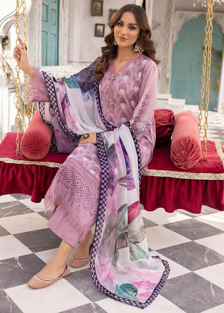 Sophia By Riaz Arts Embroidered Lawn Suits Unstitched 3 Piece RA23-S3 04 - Winter Collection